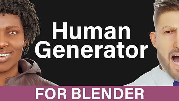 Blender插件-人体模型生成器+ 预设包 Human Generator Ultimate v4.0.16