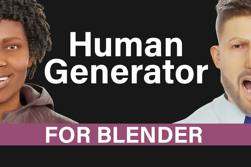 Blender插件-人体模型生成器+ 预设包 Human Generator Ultimate v4.0.16