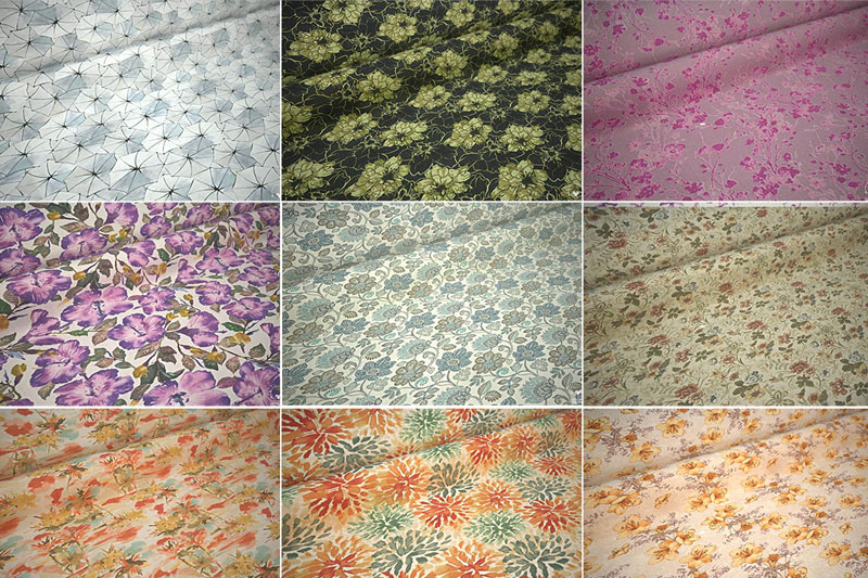 13个小碎花纹花卉布料无缝贴图材质下载
