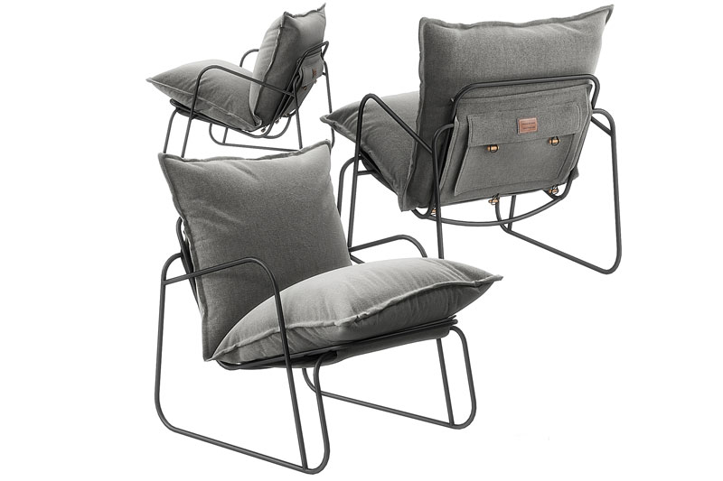 C4D模型-椅子模型靠背椅模型家具C4D模型下载