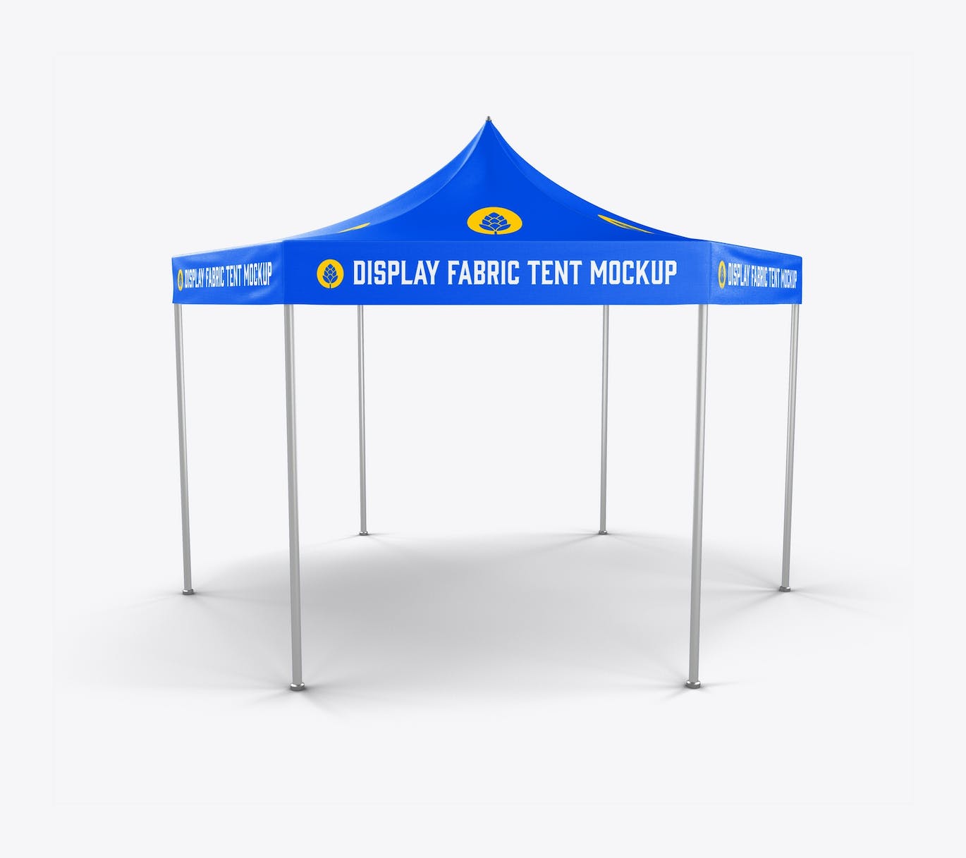 织物展示帐篷样机素材 Fabric Display Tent Mockup