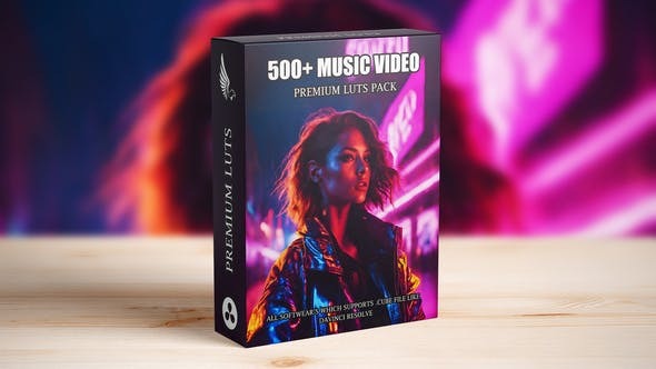 LUTs预设-500组电影音乐MV视频调色预设 Cinematic Music Video LUTs Bundle