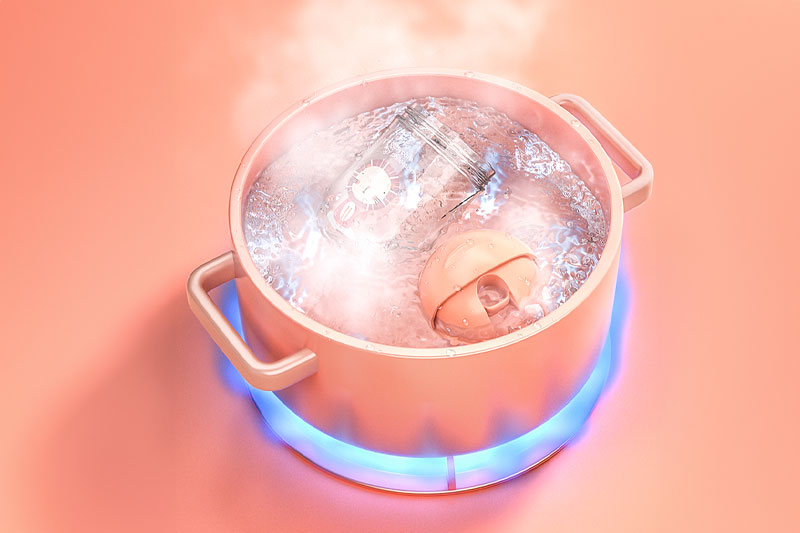 C4D工程-水煮奶瓶场景渲染工程产品场景工程奶瓶C4D模型下载