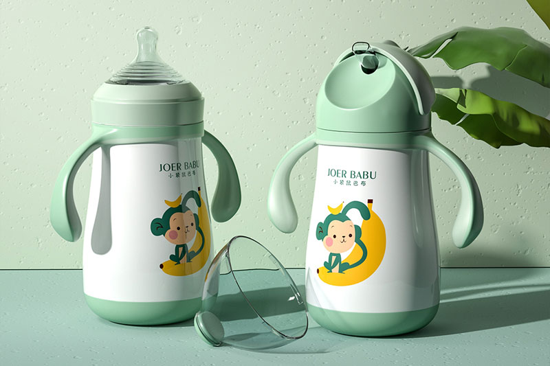 C4D工程-奶瓶场景渲染工程产品场景模型奶瓶C4D模型下载