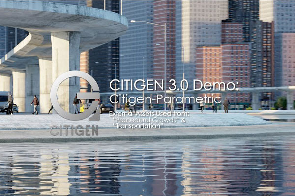 Blender插件-航拍城市三维场景生成工具 Citigen v2.1 + 资产预设