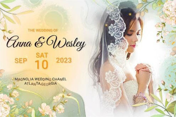 AE/PR模板-精致花束水墨风婚礼幻灯片动画 Ink Wedding Slideshow