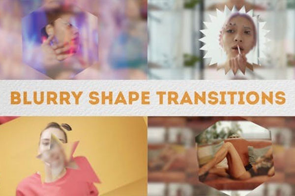FCPX插件-38个简约实用图形遮罩蒙版转场预设 Blurry Shape Transitions