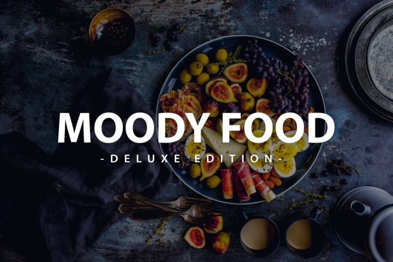 西餐厅美食摄影照片后期调色LR预设 Moody Food Deluxe Edition | For Mobile and Deskotp