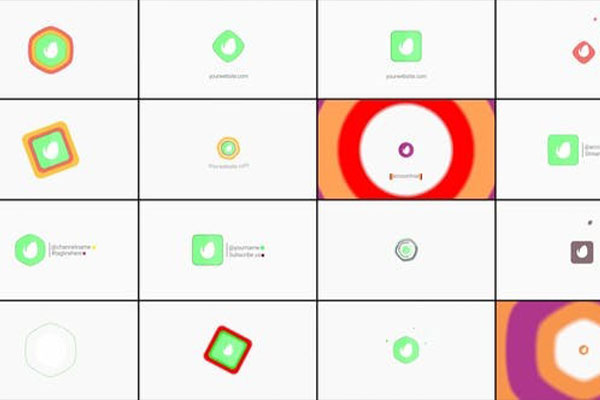 达芬奇模板-18种简约开场片尾LOGO标志动画预设 Logo Reveals for DaVinci Resolve