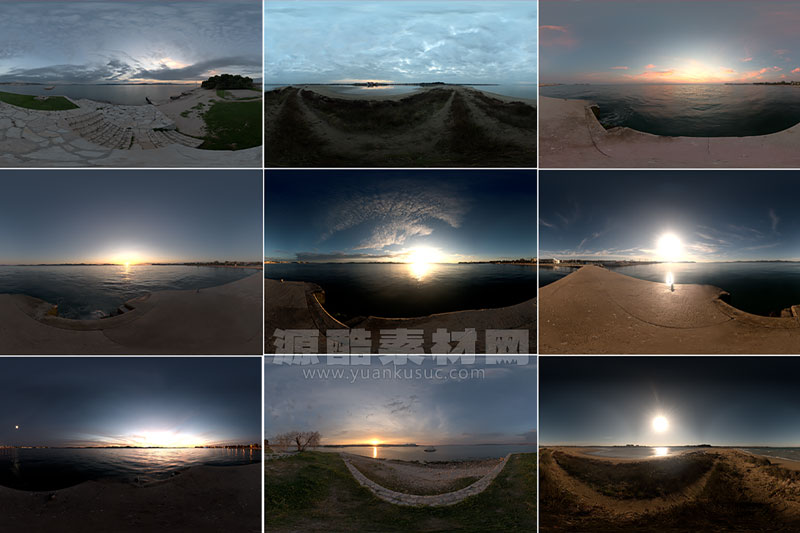 10张全景天空环境hdr贴图第19季天空hdr贴图下载