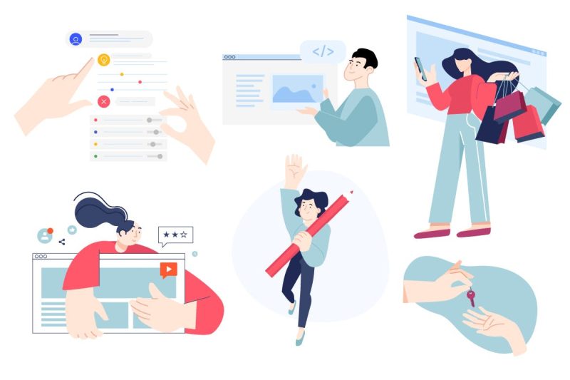 人物角色生活概念插画矢量素材 People Illustration Concepts