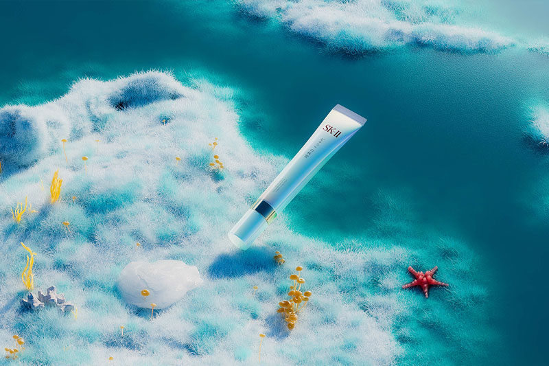 C4D工程-眼膏眼霜场景渲染工程产品场景模型眼霜C4D模型下载