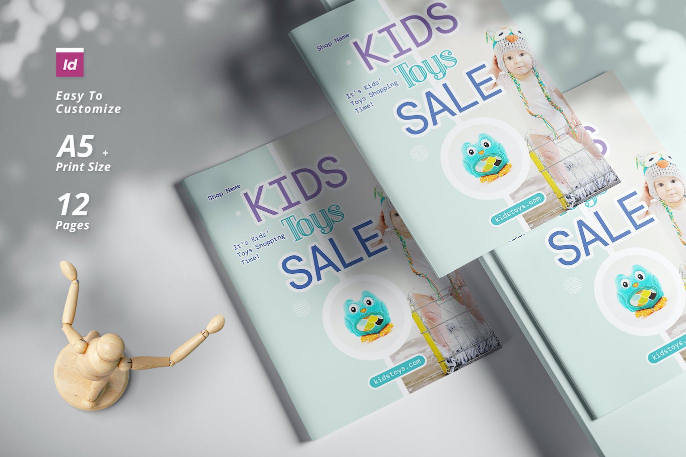 A5 玩具销售宣传册模板 A5 Toys Sale Brochure Template