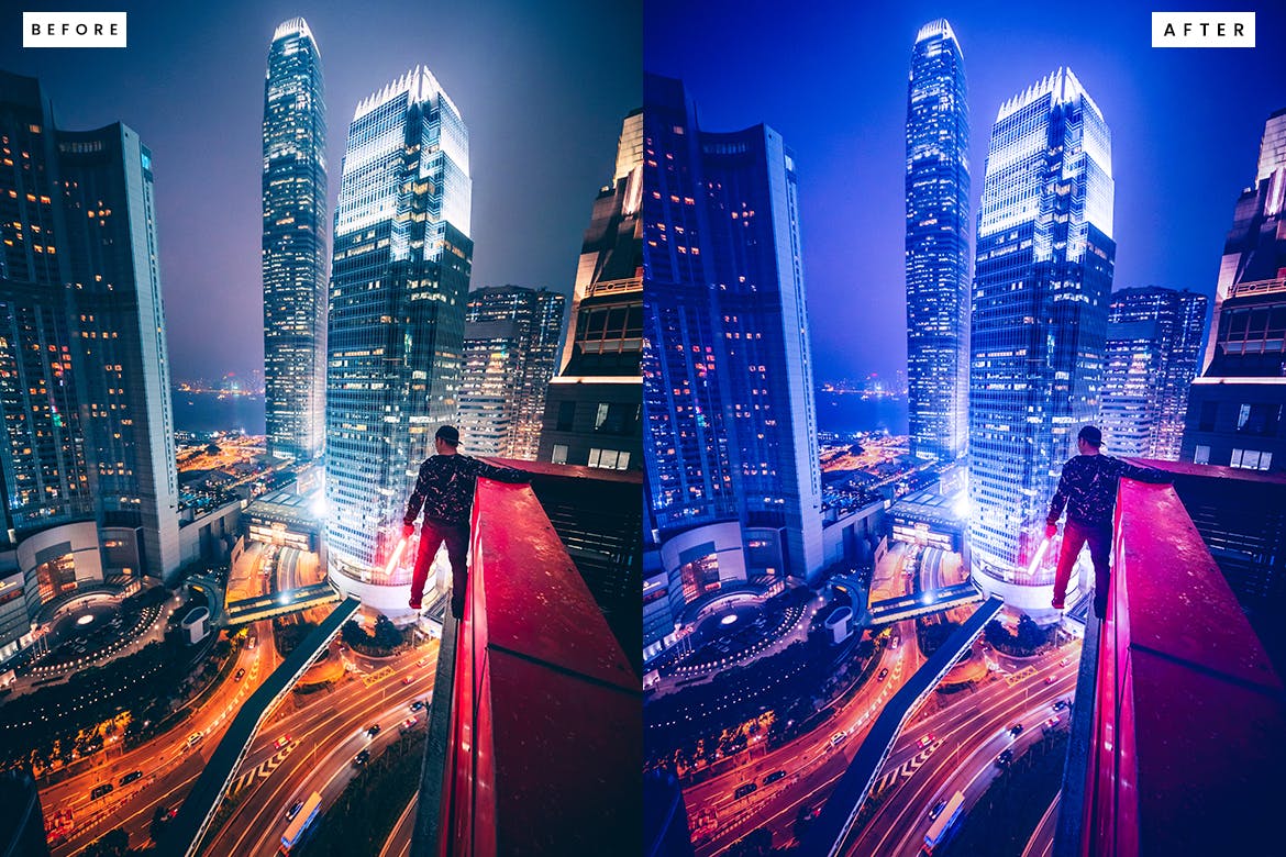 赛博朋克风格照片调色LR预设 Cyberpunk Lightroom Presets