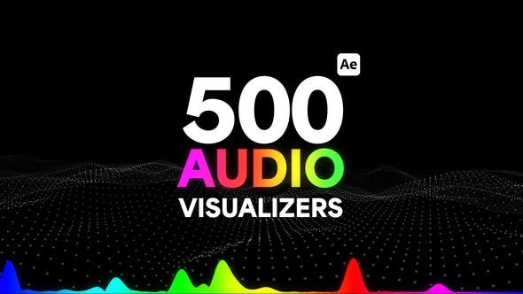AE模板-500组创意音频可视化音乐播放器动画 Audio Visualizers Pack
