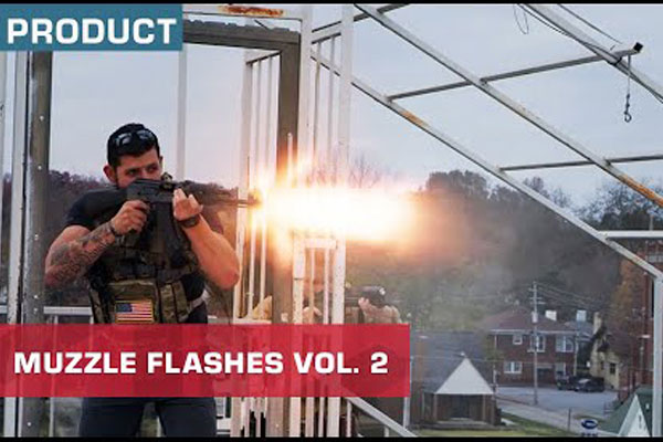 4K视频素材-116个真实电影枪支枪口闪光火花特效素材包（含透明通道）ActionVFX Muzzle Flashes Vol. 2