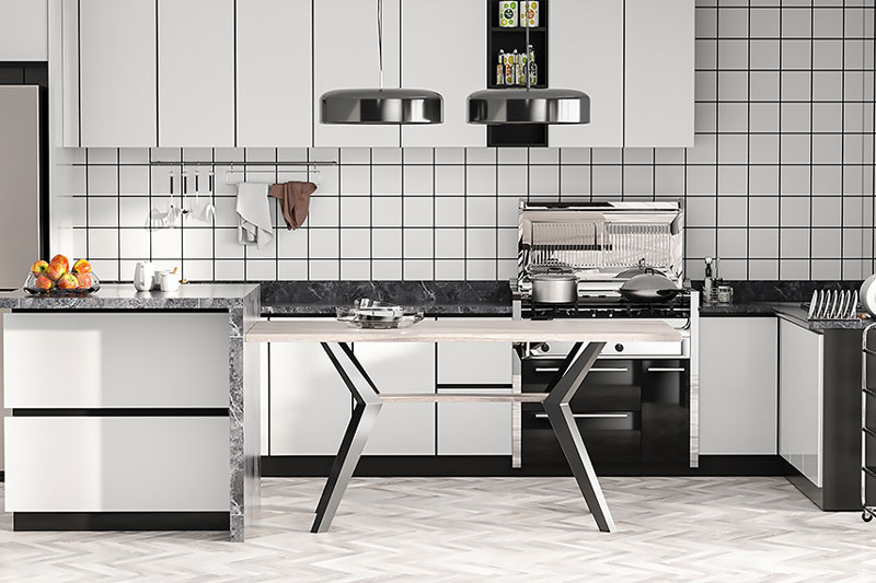 C4D工程-开放式厨房场景渲染工程厨房场景模型厨具C4D模型下载