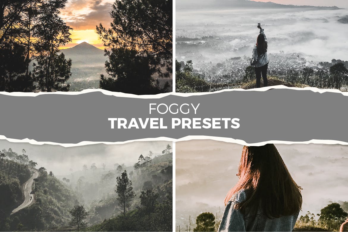 大雾旅行摄影LR滤镜预设 Foggy Travel Lightroom Presets