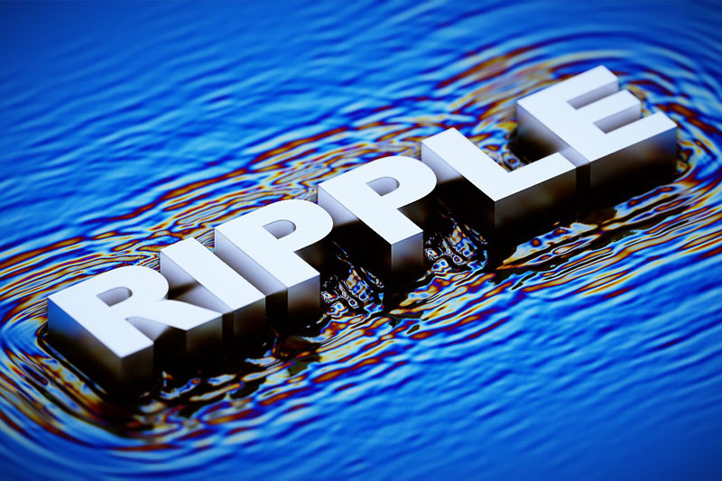 Blender预设-几何节点模拟水面涟漪效果 Simple Ripple Simulation