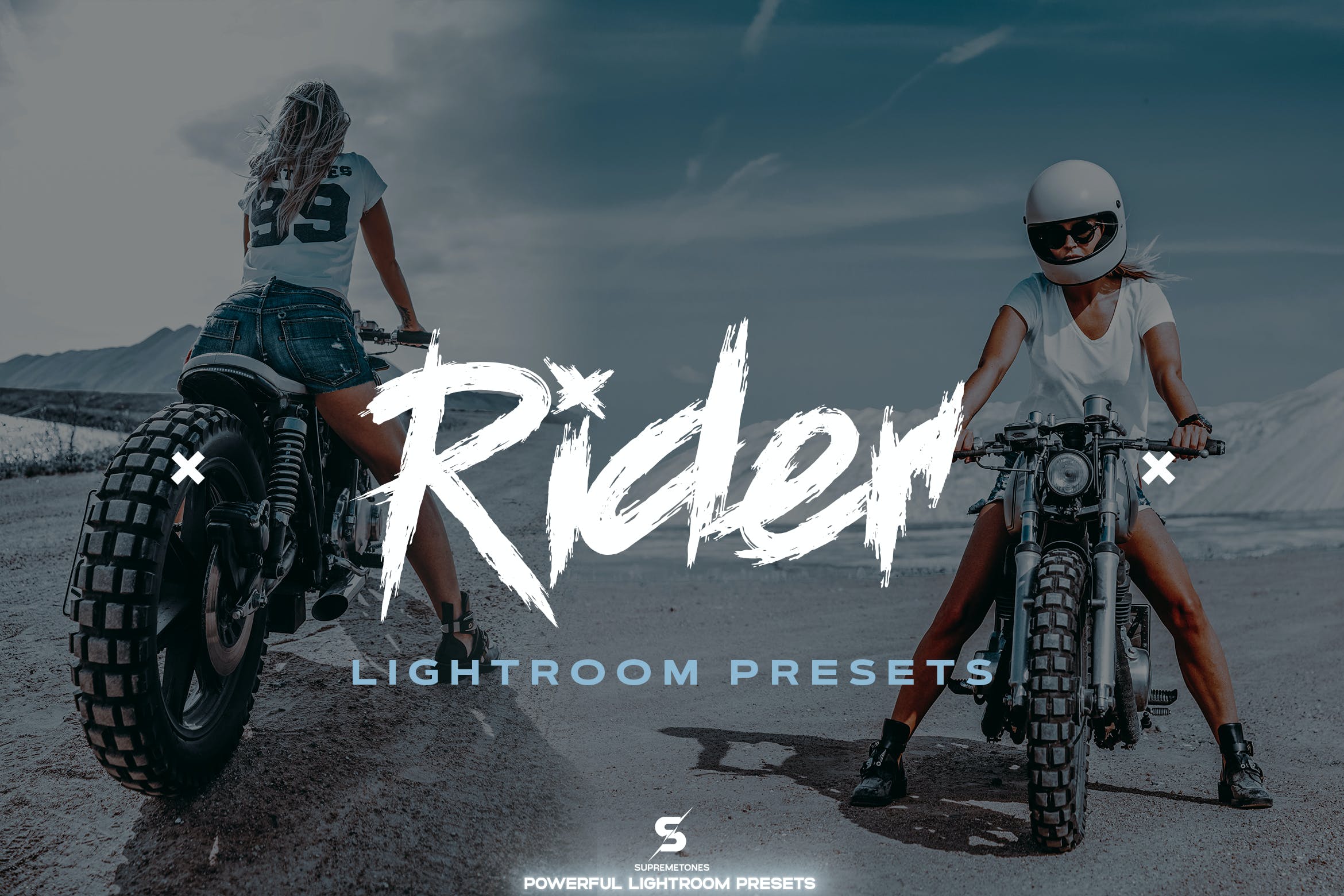 摩托骑士蓝色滤镜LR调色预设下载 Rider Lightroom Presets