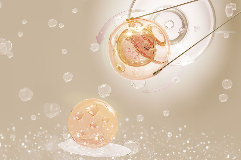 C4D工程-美妆细胞分子渲染工程美妆产品C4D模型下载