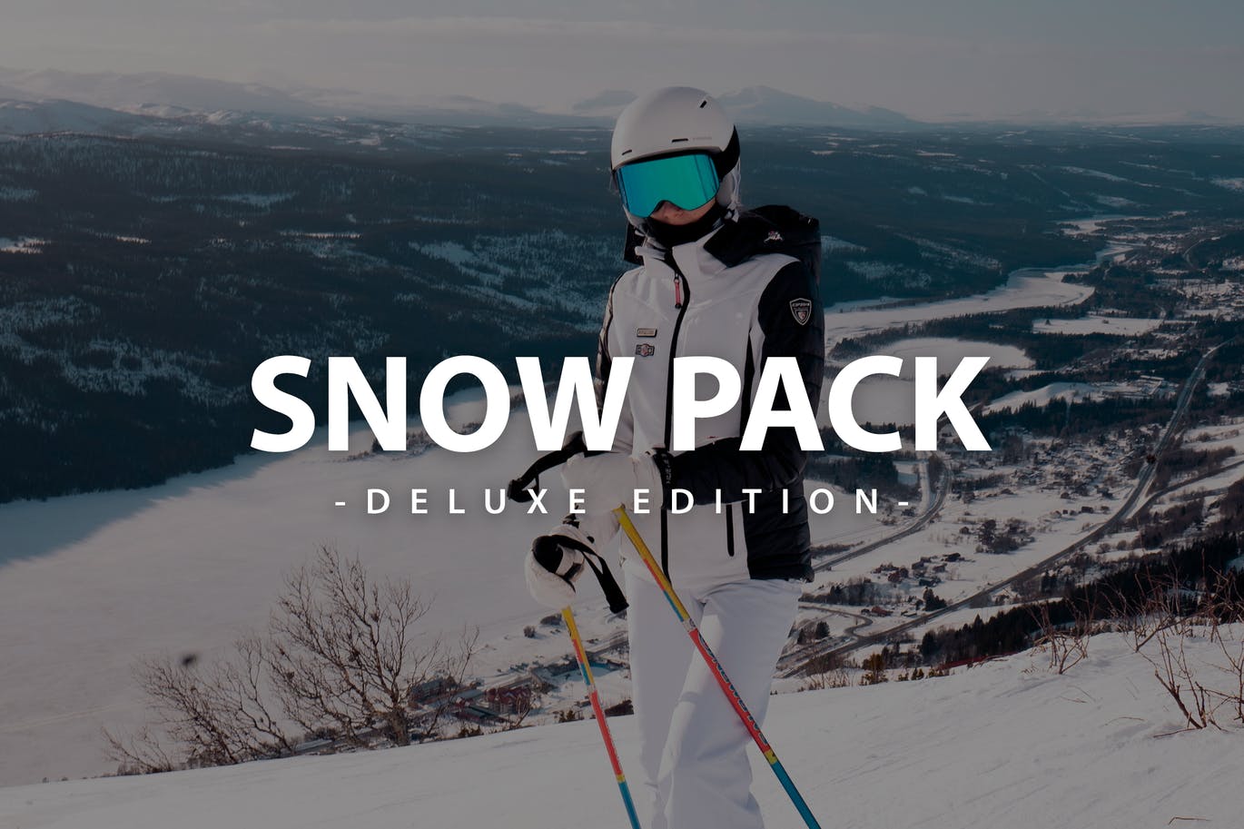 冬季雪景摄影照片LR预设 Snow Pack Deluxe Edition | For Mobile and Desktop