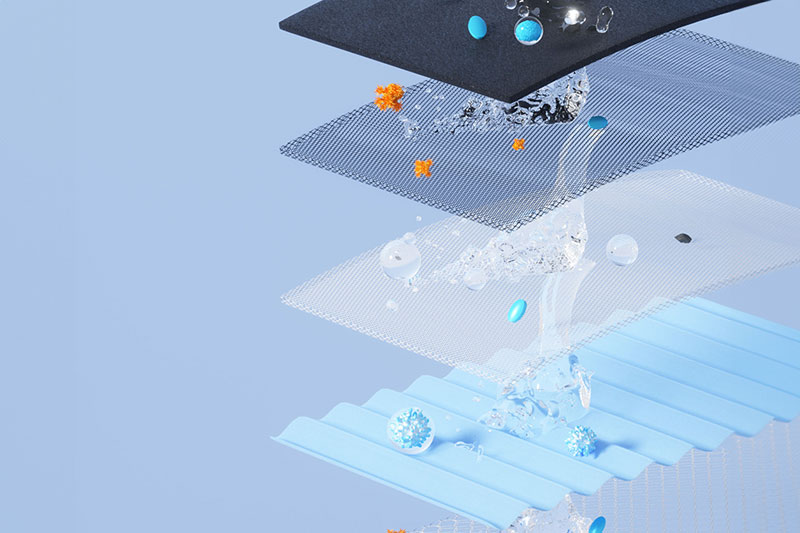 C4D工程-净水过滤透气面料展示渲染工程透气面料展示C4D模型