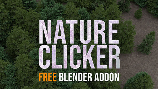 Blender插件-一键自然散布资产 Nature Clicker v1.1