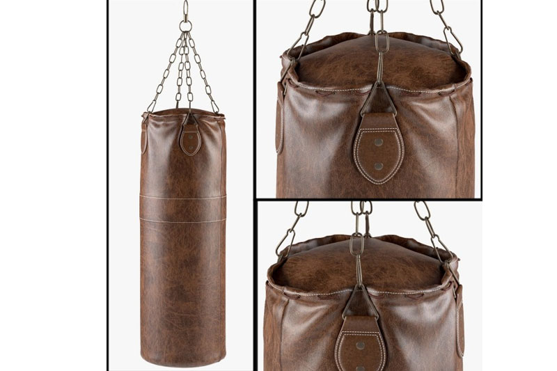 C4D模型-拳击沙袋模型体育用品C4D模型下载