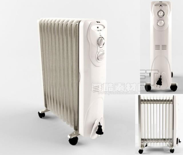 C4D模型-取暖器模型暖气片模型C4D模型下载