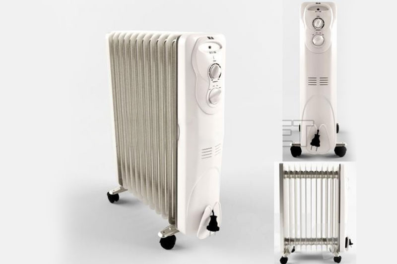 C4D模型-取暖器模型暖气片模型C4D模型下载