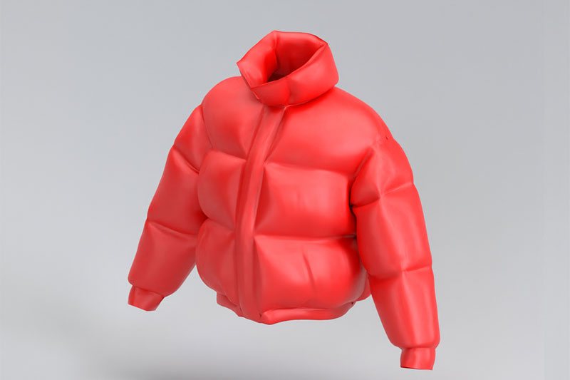 C4D模型-衣服模型羽绒服模型C4D模型下载