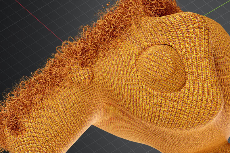 Blender预设-毛衣毛线编织动画资产预设 Geometry Nodes – Fabric + 使用教程