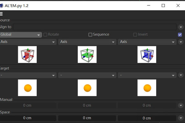 C4D插件-C4D对齐插件ALEMpy1.2 支持C4D 19+ 英文原版+双语汉化版