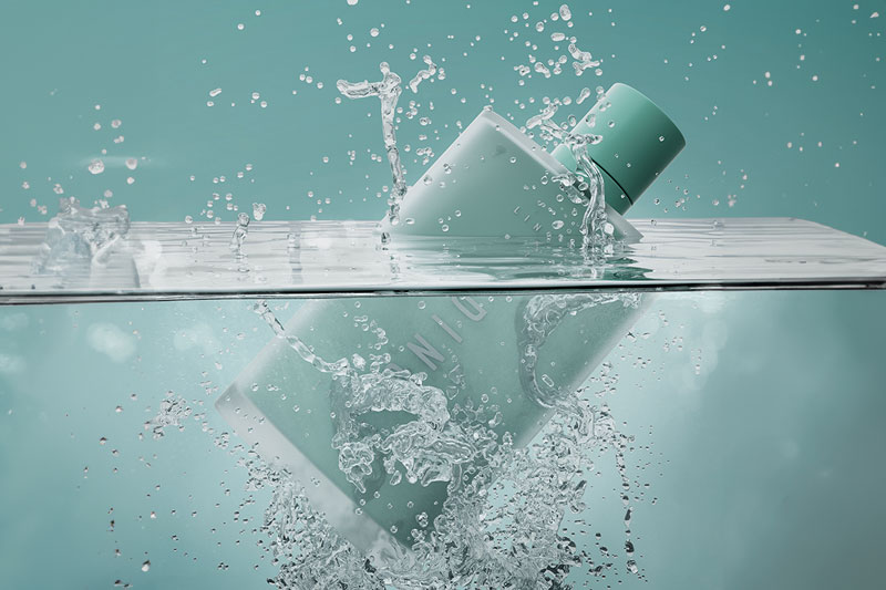 C4D工程-护肤精萃露水花场景渲染工程水花场景模型护肤品C4D模型下载