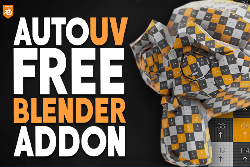 Blender插件-免费自动展UV工具 AutoUV v1.0.1
