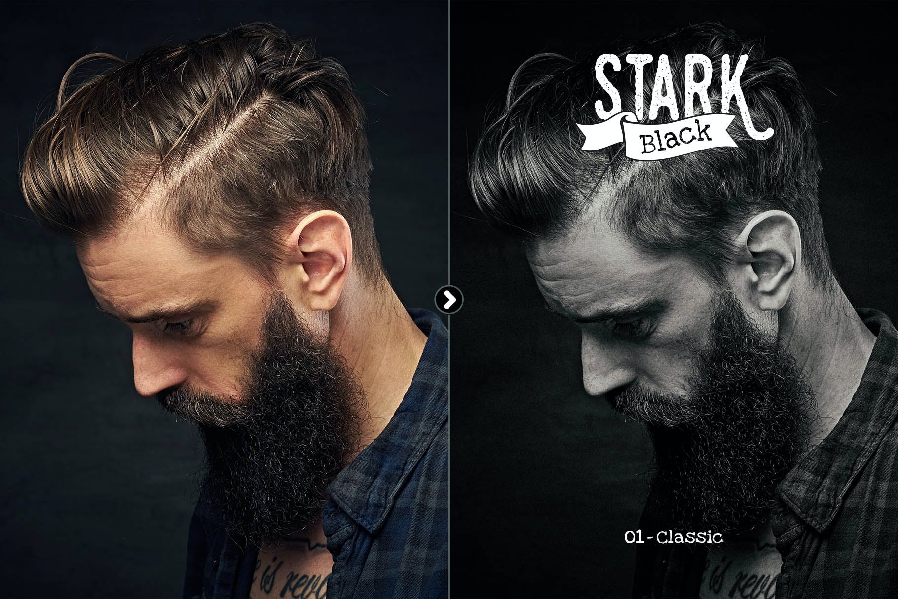 戏剧性的黑白滤镜照片后期处理LR预设 Stark Black – Dramatic Black & White Presets