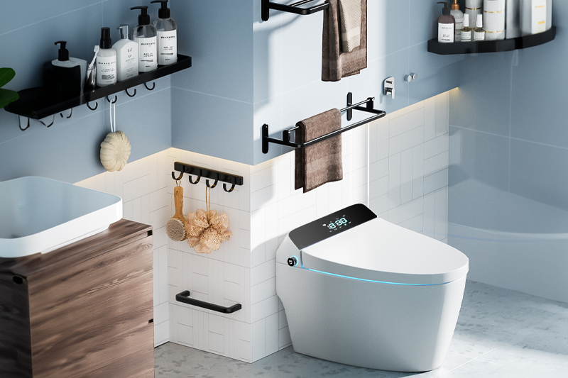 C4D工程-室内卫生间场景渲染工程马桶模型毛巾C4D模型下载