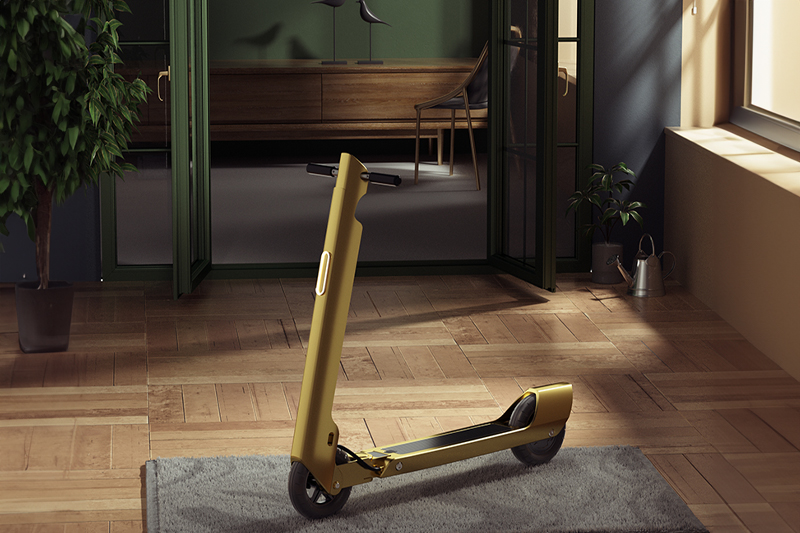 C4D工程-电动滑板车室内场景渲染工程电动滑板车模型室内场景C4D模型下载