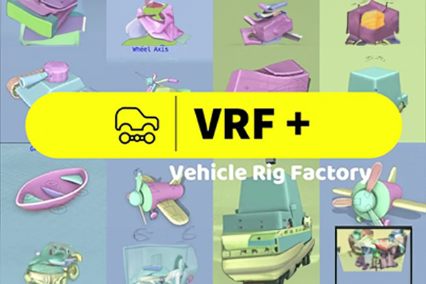 Blender插件-快速汽车交通工具绑定插件 Vehicle Rig Factory Plus v4.0.8