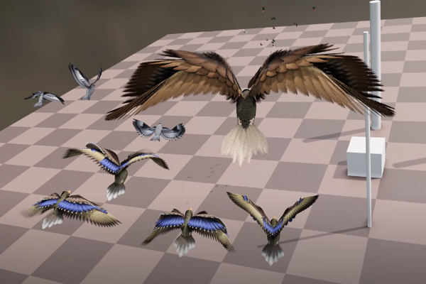 Blender预设-几何节点鸟类模型动画生成器 Bird Generator Setup for Geometrynodes V0.1
