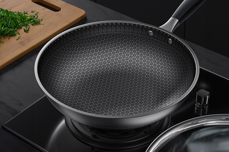 C4D工程-不粘锅场景渲染工程炒锅模型C4D模型下载