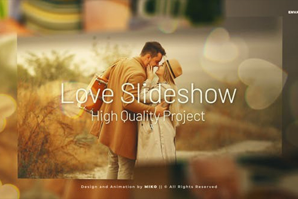 AE模板-浪漫爱情婚礼电子相册幻灯片 Love Slideshow