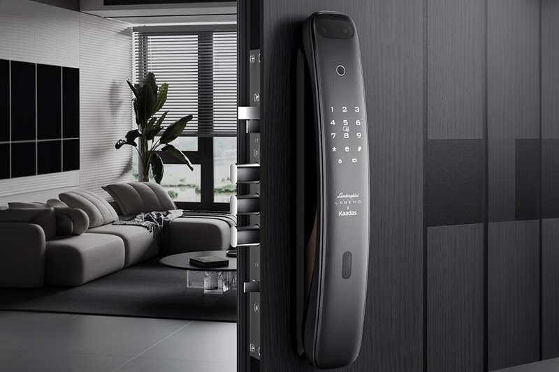 C4D工程-智能门锁场景渲染工程智能门锁模型C4D模型下载