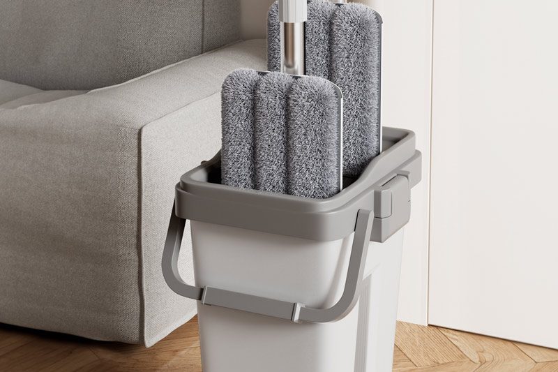 C4D工程-懒人拖把场景渲染工程拖把模型C4D模型下载