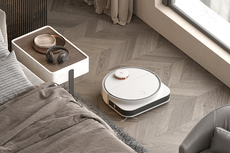 C4D工程-小米扫地机器人场景渲染工程室内场景模型C4D模型下载