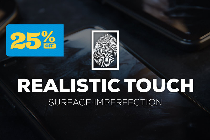 Blender预设-200组真实4K无缝划痕磨损污迹灰尘指纹贴图纹理资产预设 Realistic Touch