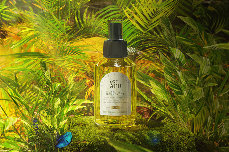 C4D工程-AFU精油花丛场景渲染工程精油模型C4D模型下载