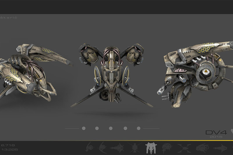 10组科幻无人机模型3D模型下载 Cubebrush – 10 Drone SciFi Pack (MAX/FBX/OBJ格式)