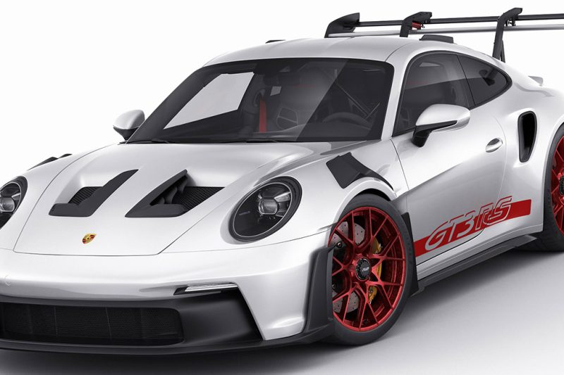 带内饰保时捷911跑车模型赛车3D模型 Porsche 911 GT3 RS 992 2023